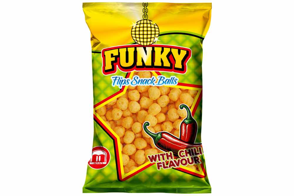 Funky Flips Snack Balls Chili 80g